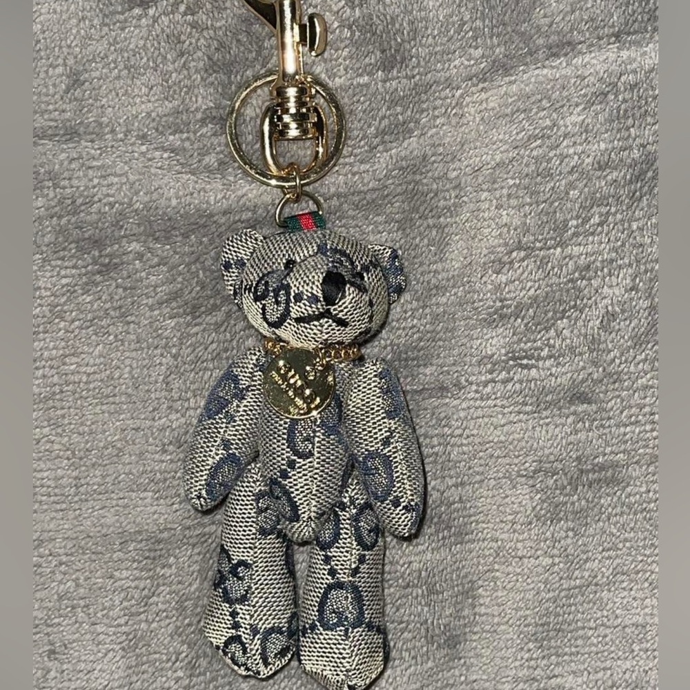 Cute GG Stuffed Teddy Bear Bag Charm / Keychain